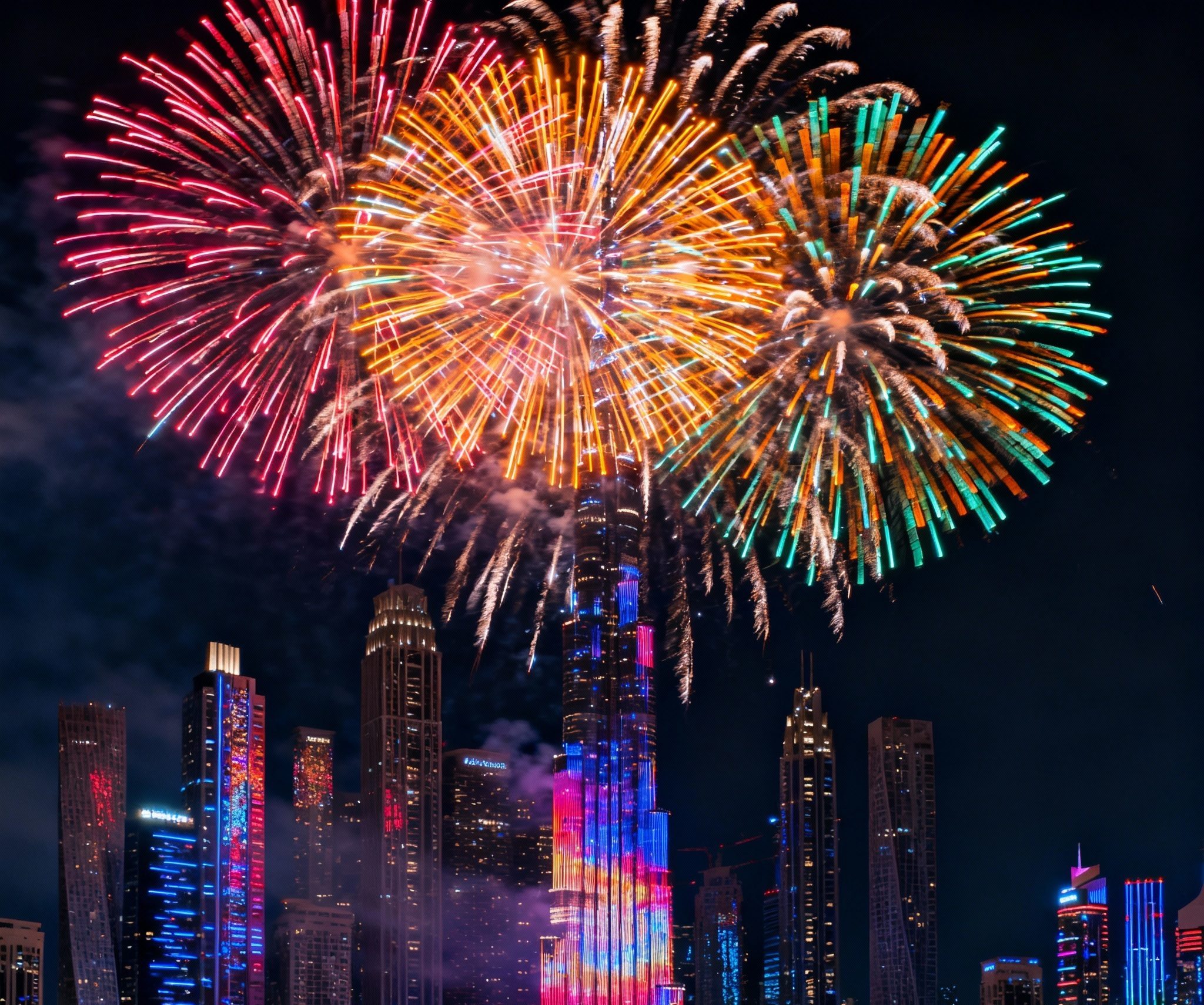 Diwali fireworks in Dubai