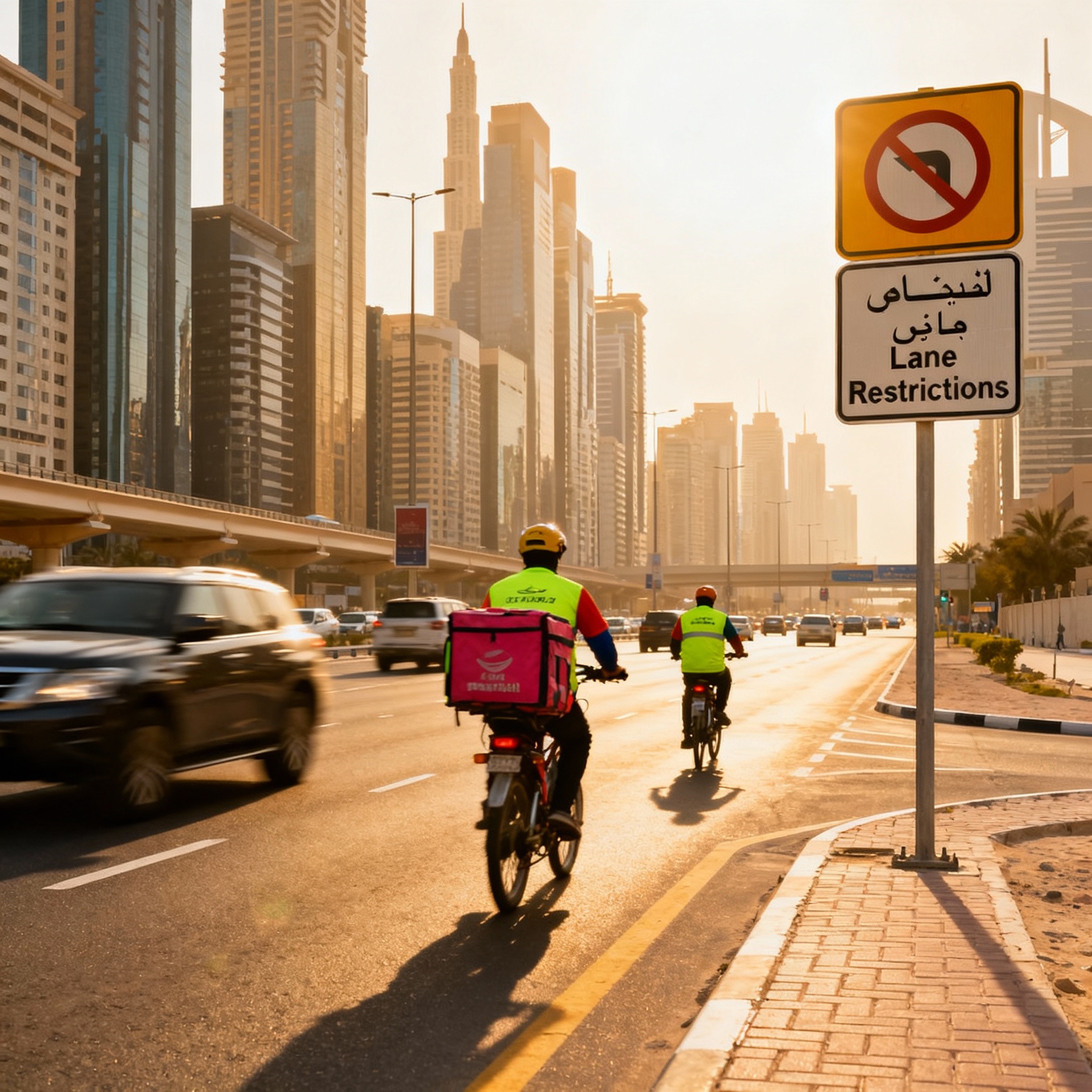 Dubai Delivery Bike Lanes